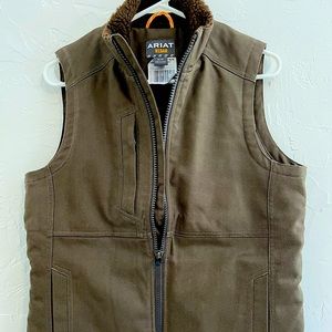 Ariat Womens Rebar Duracanvas INS Vest Brown